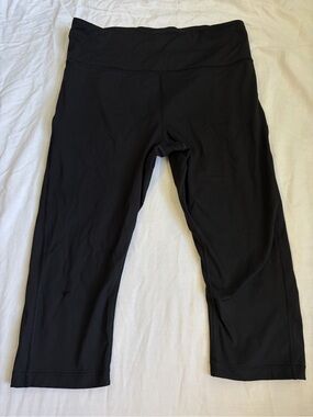 Athleta Ultimate Stash Pocket Crop Leggings Black Size M